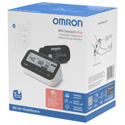 Тонометр автоматичний OMRON M4 Connect AFib HEM-7196T1-FLE