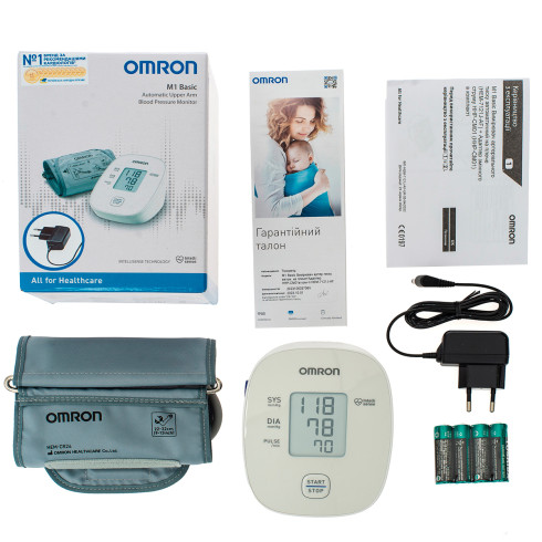 Тонометр Omron М1 Basic + адаптер HEM-7121J-AF