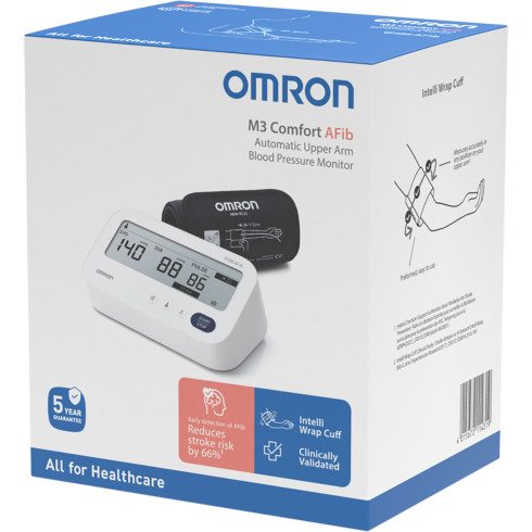 Тонометр автоматичний OMRON M3 Comfort AFib + адаптер 