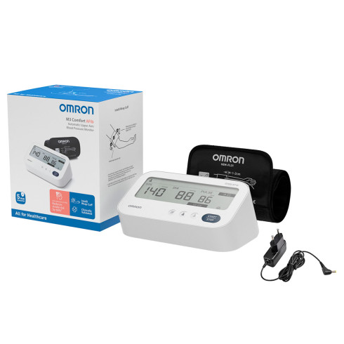 Тонометр автоматичний OMRON M3 Comfort AFib + адаптер 