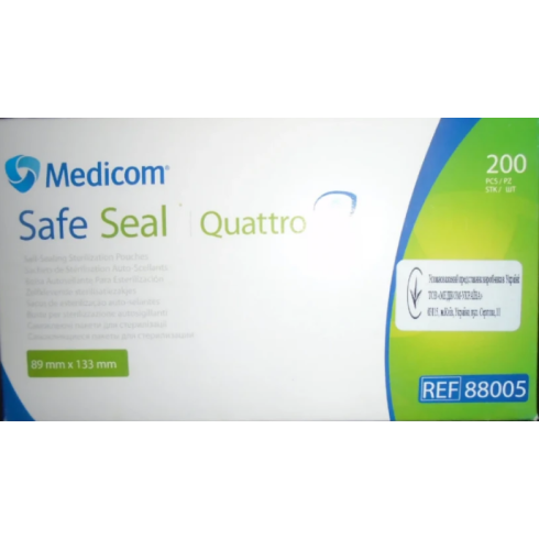 Стерилізаційні пакети 89*133мм  Medicom (Taiwan)