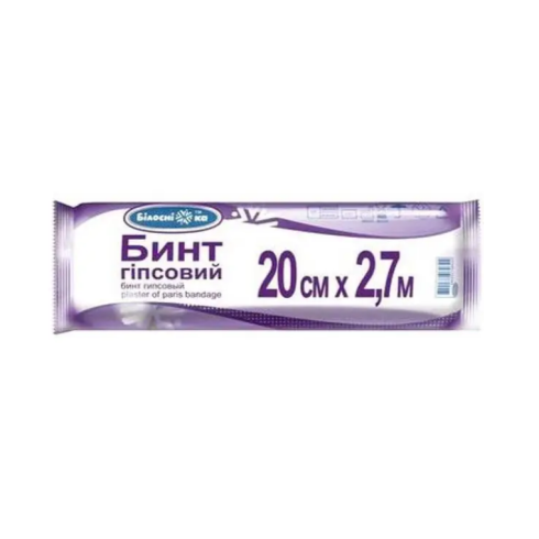 Бинт гіпсовий, перев'язувальний матеріал