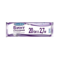 Бинт гіпсовий 20 см х 2,7 м,  ТМ "Білосніжка"