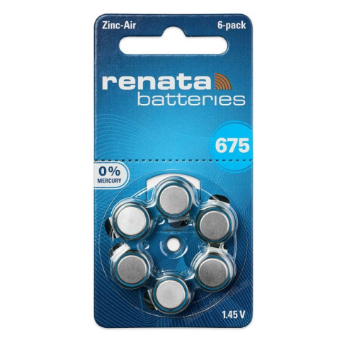 Батарейка Renata 675 (PR44) 